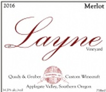 Layne Vineyard  Merlot 2016