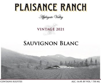 Plaisance Ranch Sauvignon Blanc 2022